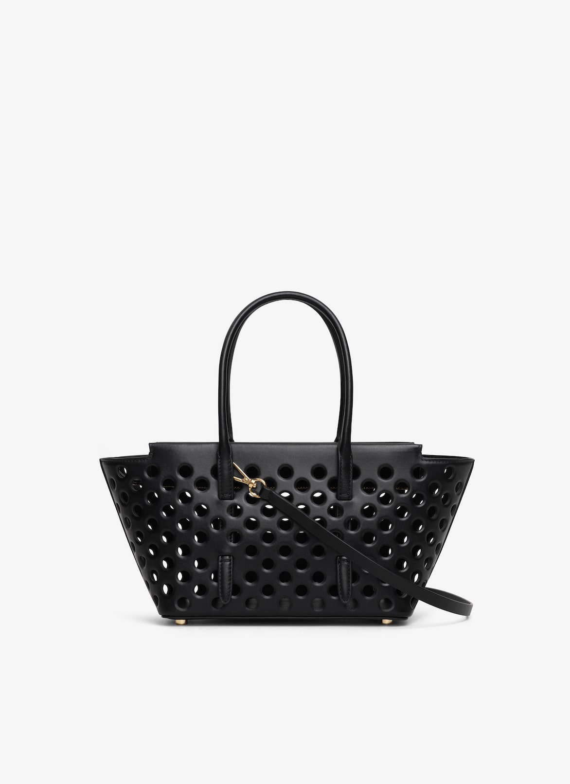 NEO MINA 20 BAG IN PERFORATED CALFSKIN ALAÏA BLACK NEO MINA 20 BAG IN PERFORATED CALFSKIN